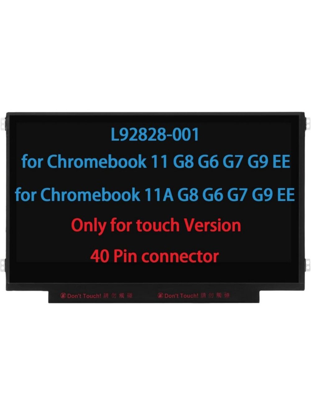 L92828-001 11.6" Touch Screen Replacement for HP Chromebook 11 G8 EE G9 EE G7 G6